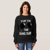 Ja, ich bin der Ring Typ Ring Bearer Wedding Ring Sweatshirt (Vorne ganz)