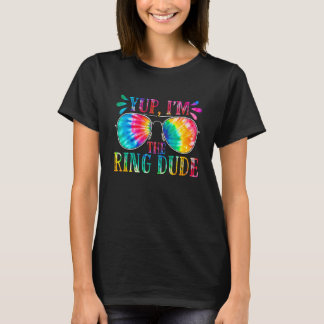 Ja, ich bin der Ring-Typ Süße Tie-Dye-Jungs Hochze T-Shirt