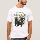 Ja, ich bin der Stinker - Funny Skunk Design T-Shirt (Vorderseite)