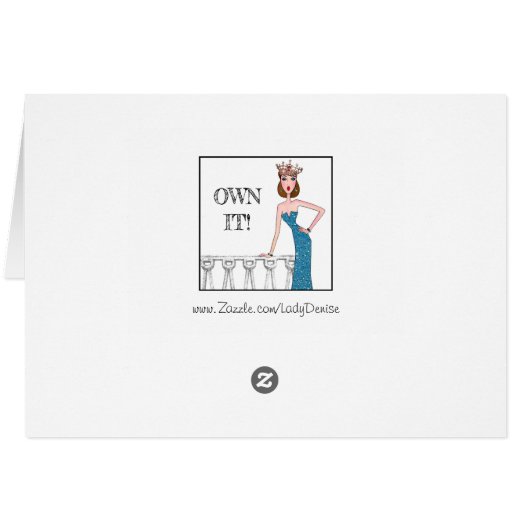 Ja, ich bin die "Königin" (Rückseite Horizontal)