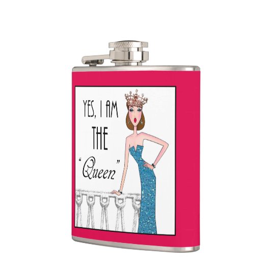 Ja, ich bin die "Königin" Flachmann (Links)