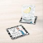 Ja, ich bin die "Königin" Rechteckiger Pappuntersetzer (Vor Ort)