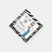 Ja, ich bin die "Königin" Serviette (Ecke)