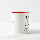 Ja, ich bin die "Königin" Zweifarbige Tasse (Mittel)