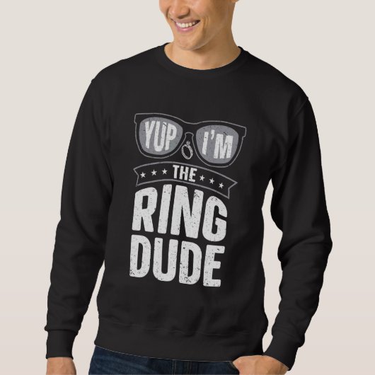 Ja, ich bin die Ring Typ Bear Hochzeit Sweatshirt (Vorderseite)