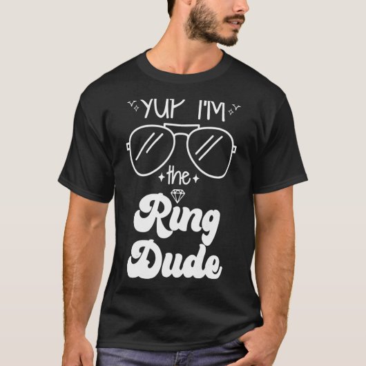 Ja, ich bin die Ring Typ Bear Wedding Party T-Shirt (Vorderseite)