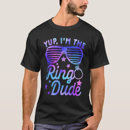 Ja, ich bin die Ring Typ Cool Ring Bearer Hochzeit T-Shirt (Vorderseite)