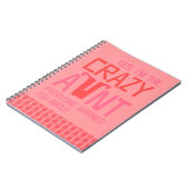 Ja, ich bin die verrückte Tante Notizblock (Linke Seite)