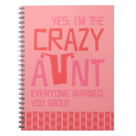 Ja, ich bin die verrückte Tante Notizblock