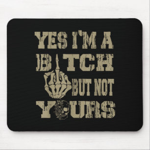 Ja, ich bin ein, aber nicht dein Retro-Totenkopf-G Mousepad