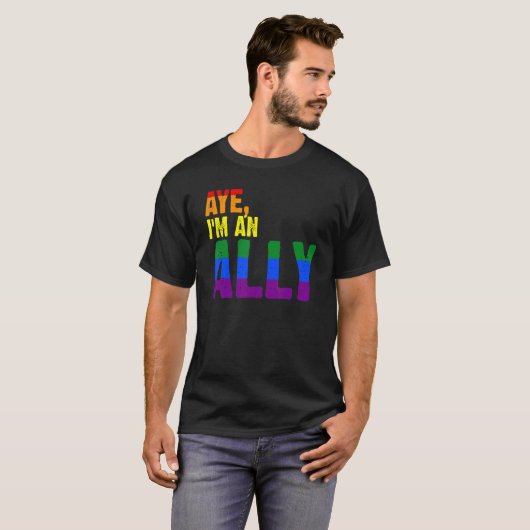 Ja, ich bin ein alleiniger Gay Pride LGbt 1 T-Shirt (Vorne ganz)