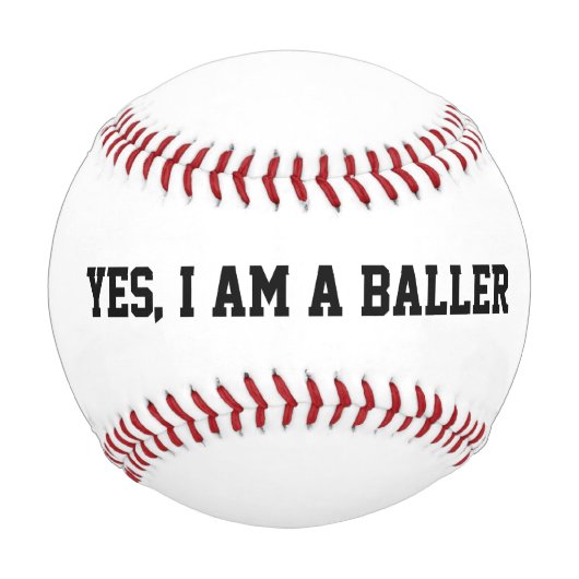Ja, ich bin ein Baller Baseball (Vorderseite)