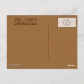 Ja, ich bin ein Chihuahua Postkarte (Rückseite)