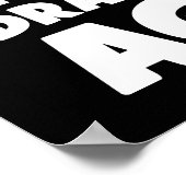 Ja, ich bin ein Dragon Boat Racer, Funny Paddling Poster (Ecke)