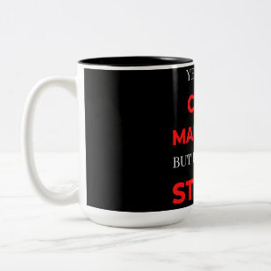Ja, ich bin ein Fallmanager, aber ich kann keinen Zweifarbige Tasse