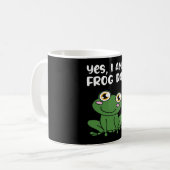 Ja, ich bin ein Frosch-Vater Kaffeetasse (Vorderseite Links)