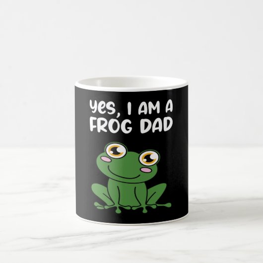 Ja, ich bin ein Frosch-Vater Kaffeetasse (Mittel)