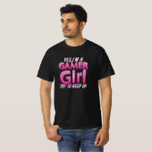 Ja, ich bin ein Gamer Girl Behalt auf T-Shirt (Vorne ganz)