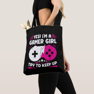 Ja, ich bin ein Gamer Girl Funny Video Gamer Gift Tasche