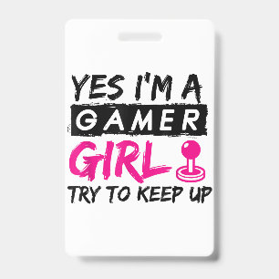 Ja, ich bin ein Gamer Girl Gaming Girl Ausweis