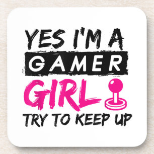 Ja, ich bin ein Gamer Girl Gaming Girl Getränkeuntersetzer