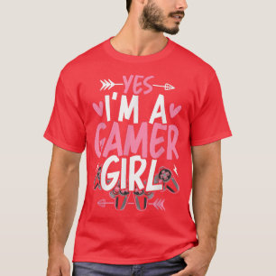 Ja, ich bin ein Gamer Girl Video Gamer Gaming T-Shirt