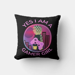 JA, ICH BIN EIN GAMER-MÄDCHEN KISSEN