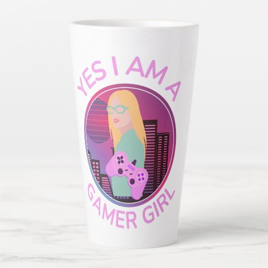 JA, ICH BIN EIN GAMER-MÄDCHEN MILCHTASSE (Vorderseite)