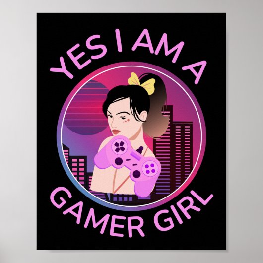 JA, ICH BIN EIN GAMER-MÄDCHEN POSTER (Vorne)