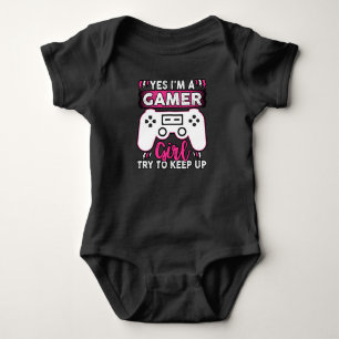 Ja, ich bin ein Gamermädchen, Behalt mal auf Vid Baby Strampler