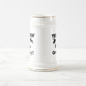 Ja, ich bin ein grauenvoller T - Shirt und Geschen Bierglas (Mittel)