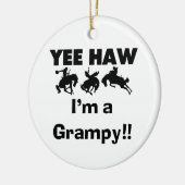 Ja, ich bin ein grauenvoller T - Shirt und Geschen Keramik Ornament (Links)