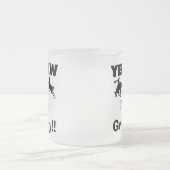 Ja, ich bin ein grauenvoller T - Shirt und Geschen Mattglastasse (Mittel)