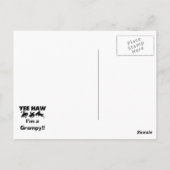 Ja, ich bin ein grauenvoller T - Shirt und Geschen Postkarte (Rückseite)