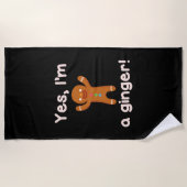 Ja, ich bin ein Ingwer! Strandtuch (Vorderseite)