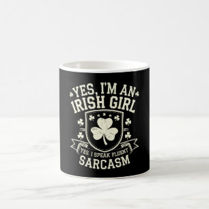 Ja, ich bin ein irisches Mädchen, ja, ich spreche Kaffeetasse