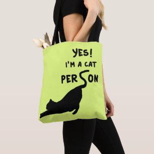 Ja! Ich bin ein Katzenmensch Tasche