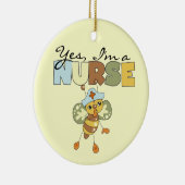 JA, ich bin ein Krankenpfleger-T - Shirt und Gesch Keramik Ornament (Rechts)