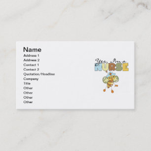 JA, ich bin ein Krankenpfleger-T - Shirt und Gesch Visitenkarte