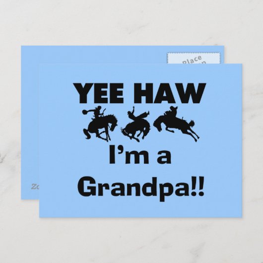 Ja, ich bin ein Opa-T - Shirt und Geschenke Postkarte (Vorne/Hinten)