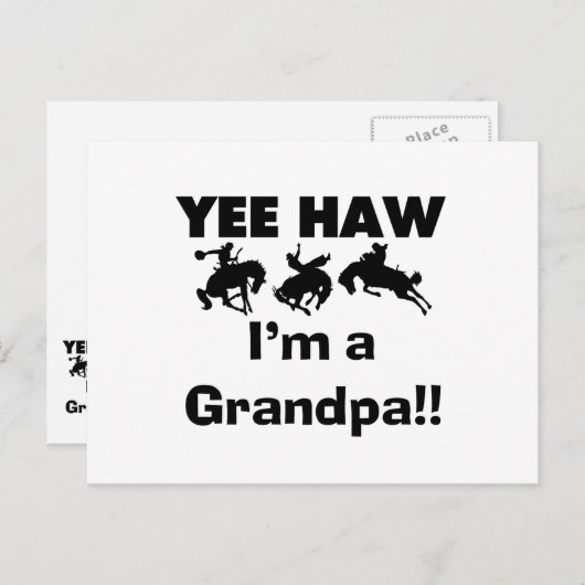 Ja, ich bin ein Opa-T - Shirt und Geschenke Postkarte (Vorne/Hinten)