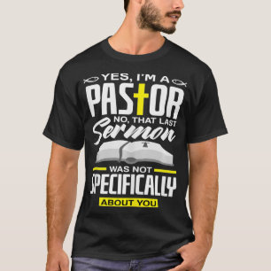 Ja, ich bin ein Pastor Lustiger Prediger Christlic T-Shirt