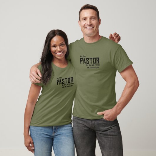 Ja, ich bin ein Pastor Sermon Illustration Funny S T-Shirt (Unisex)