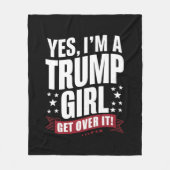 Ja, ich bin ein Trump-Mädchen, das 2024 die Wahl ü Fleecedecke (Vorderseite)