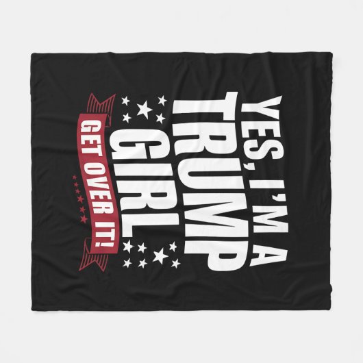 Ja, ich bin ein Trump-Mädchen, das 2024 die Wahl ü Fleecedecke (Vorderseite (Horizontal))