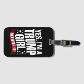 Ja, ich bin ein Trump-Mädchen, das 2024 die Wahl ü Gepäckanhänger (Vorderseite (Horizontal))