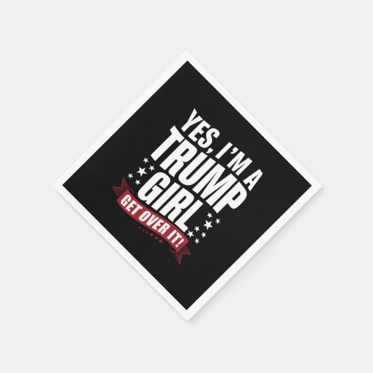 Ja, ich bin ein Trump-Mädchen, das 2024 die Wahl ü Serviette (Ecke)