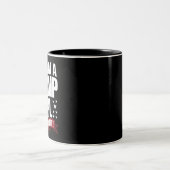 Ja, ich bin ein Trump-Mädchen, das 2024 die Wahl ü Zweifarbige Tasse (Mittel)