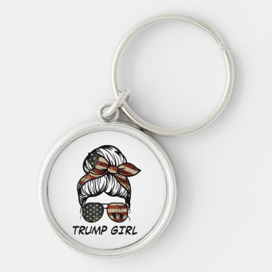 Ja, ich bin ein Trump-Mädchen, das sich darüber hi Schlüsselanhänger (Vorne)