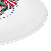 Ja, ich bin ein Trump-Mädchen, das sich darüber hi Schneidebrett (Ecke)